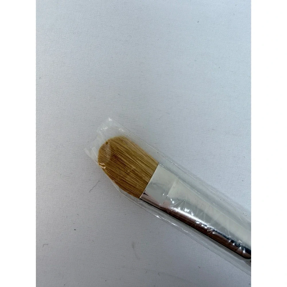 MAC 252 Large Shader Brush Eye Shadow Makeup Tool Black Silver New